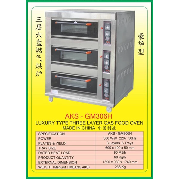 MESIN PEMANGGANG Gas Food Oven Series GM306H