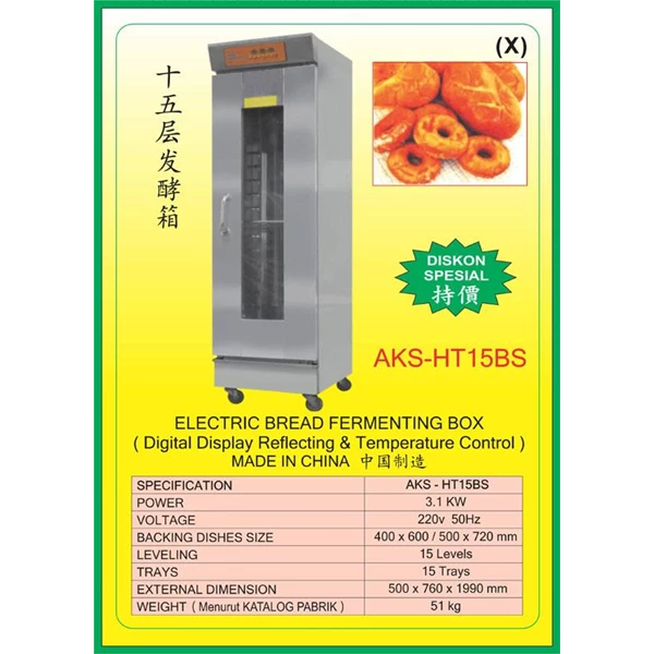 Mesin Pemanggang Electric Bread Fermenting Box HT15BS