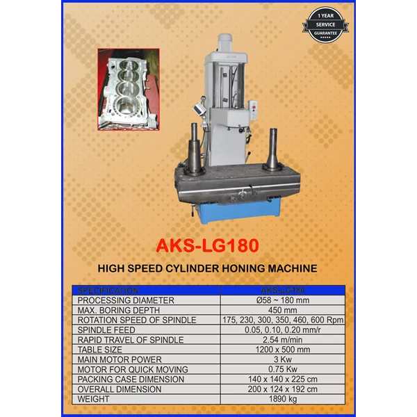 High Speed Cylinder Boring Machine LG180