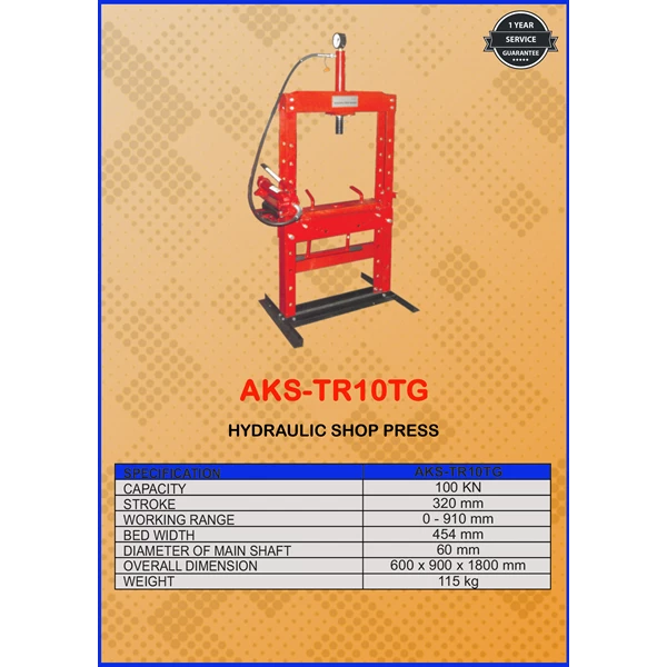 Hydraulic Press Machine 10 Ton TR10TG