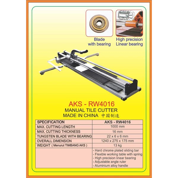 Mesin Pemotong Manual Tile Cutter RW4016